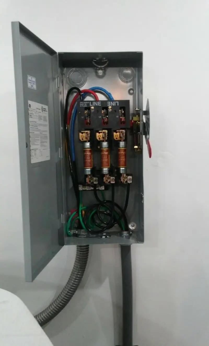 Three-phase disconnect switch installed for Electrical Wiring & Rewiring in Peninsula